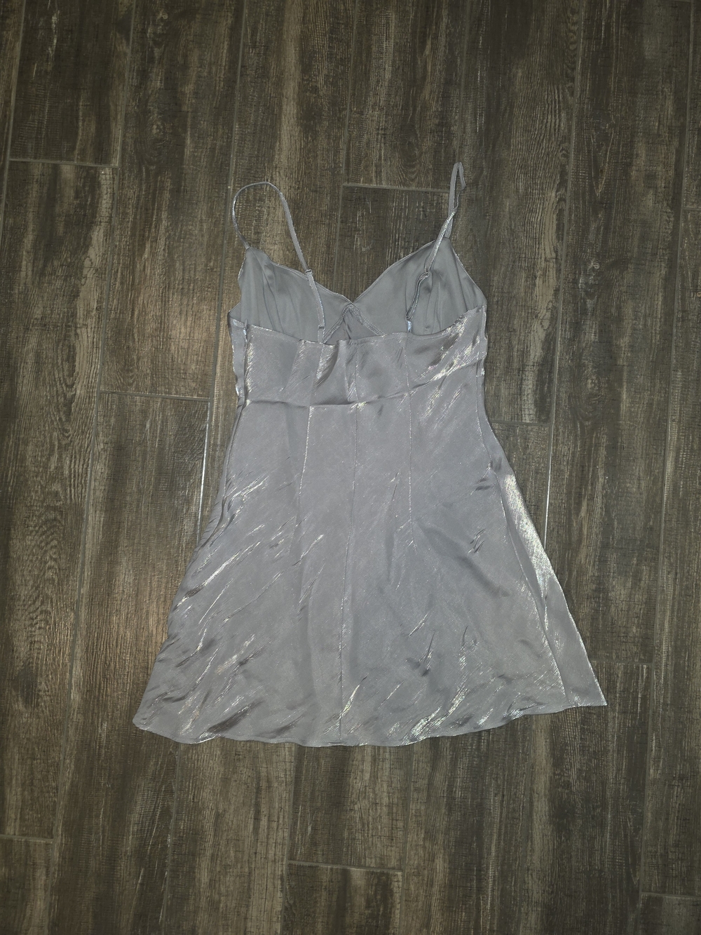 H&M Silver Shimmery Mini Dress